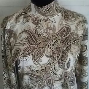 Karen Scott Petites Paisley Print Shirt
